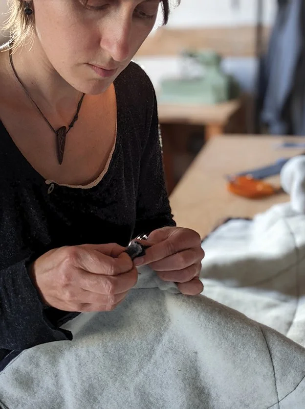 Welsh Wool Gilet making