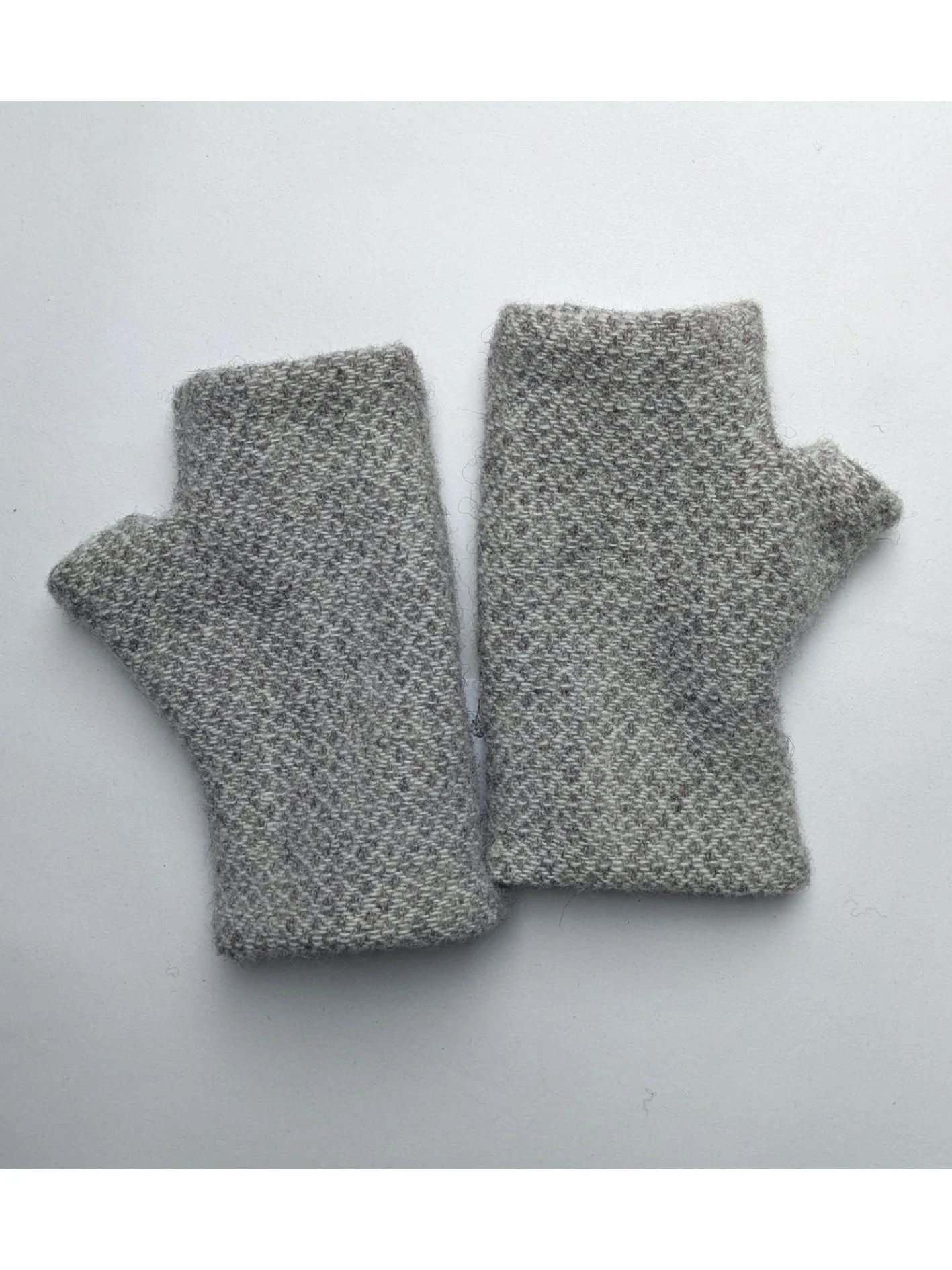 welsh wool fingerless mittens